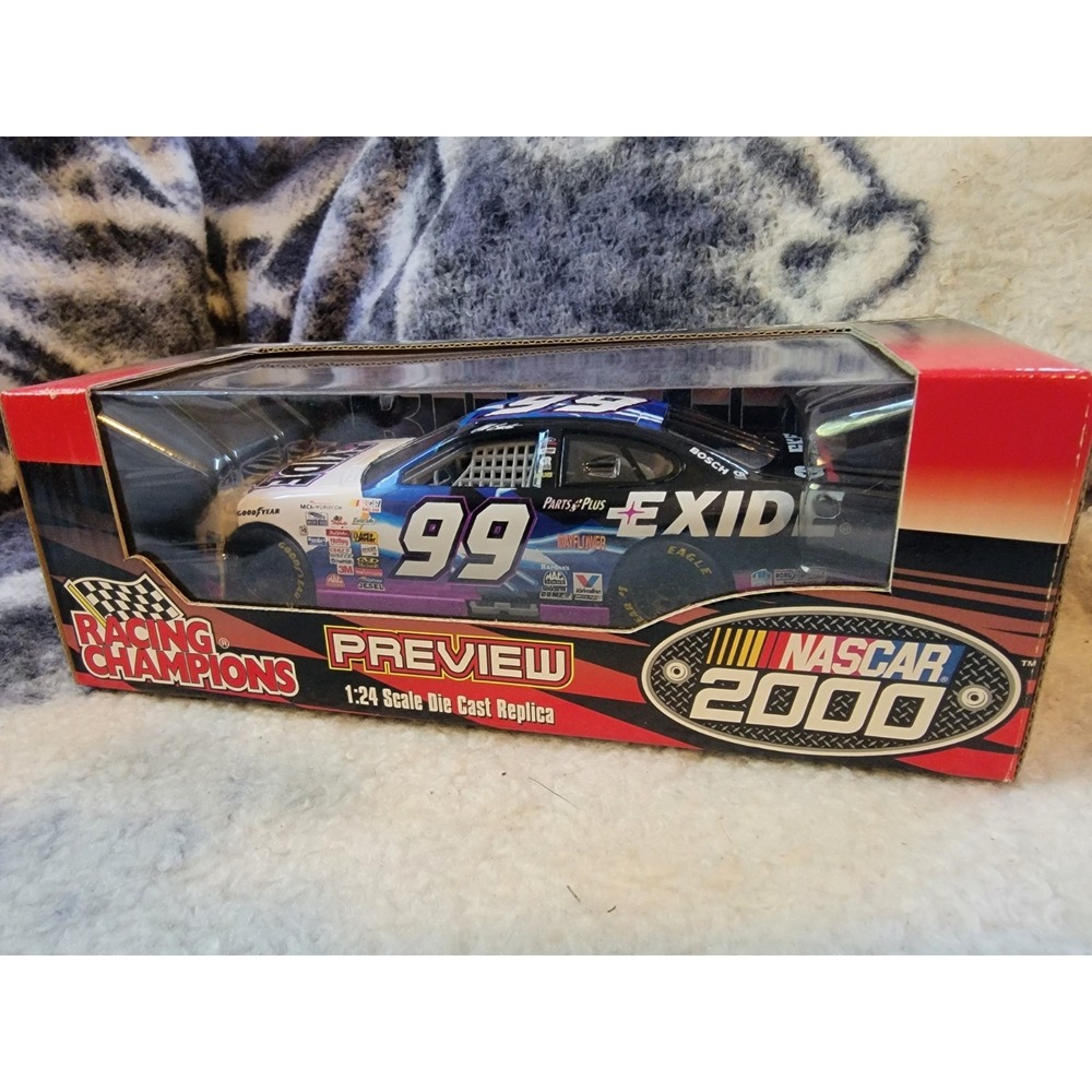 Jeff Burton #99 Exide Racing Champions NASCAR 2000 Preview 1:24‎ Diecast
